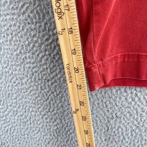 Chicos Pants Womens 3.5 US 18 Plus Red Denim Stretch Utility Capri Pocket Casual - Picture 11 of 12